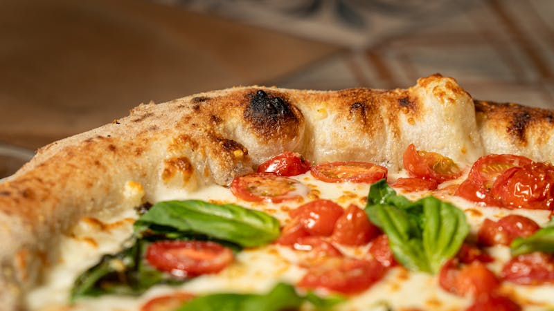 Margherita Napoletana wood-fired pizza at Punch pizza